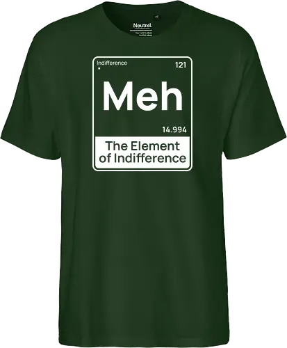 Meh The Element of Indifference Minimalist Humor 