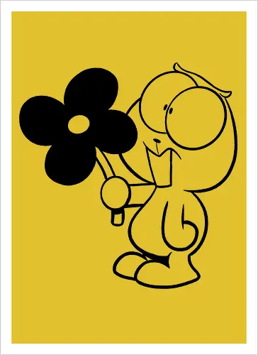 Lemming mit Blume