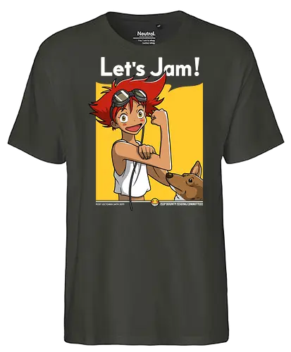 Radical Edward - Cowboy auf Höchster Frequenz! - Cowboy, Radical Edward, Klassischer Anime, Geek T-Shirt, Anime Hacker - Fairtrade T-Shirt