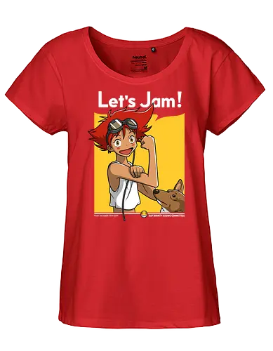 Radical Edward - Cowboy auf Höchster Frequenz! - Cowboy, Radical Edward, Klassischer Anime, Geek T-Shirt, Anime Hacker - Fairtrade Girl Shirt
