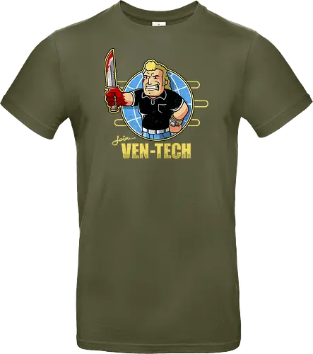 Retro Cartoon Unternehmens Tech Maskottchen Messer Geek Mashup