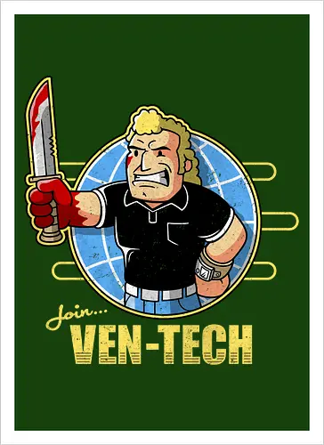 Retro Cartoon Unternehmens Tech Maskottchen Messer Geek Mashup