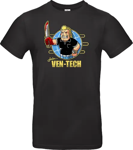 Retro Cartoon Unternehmens Tech Maskottchen Messer Geek Mashup