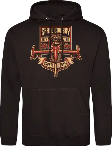 Space Cowboy Kopfgeldjäger – Let's Jam Vintage Badge