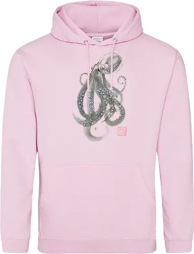 grey octopuss - octopuss, sumie, napan - Standard Hoodie