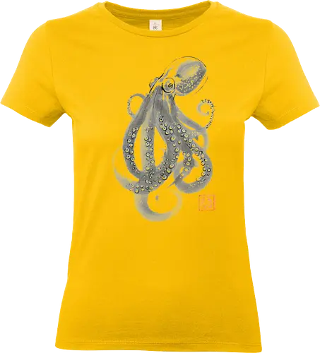 grey octopuss - octopuss, sumie, napan - Standard T-Shirt (Women)