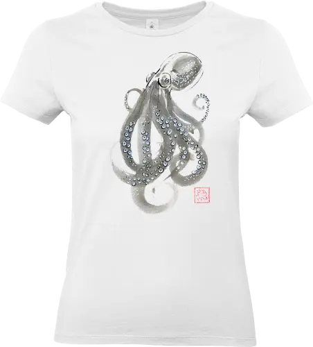 grey octopuss - octopuss, sumie, napan - Standard T-Shirt (Women)
