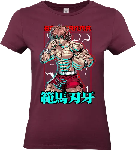 Baki Beast Mode - baki, anime warrior, manga style, muscle power, underground arena, anime combat, fighting anime, red aesthetic - Standard T-Shirt (Women)