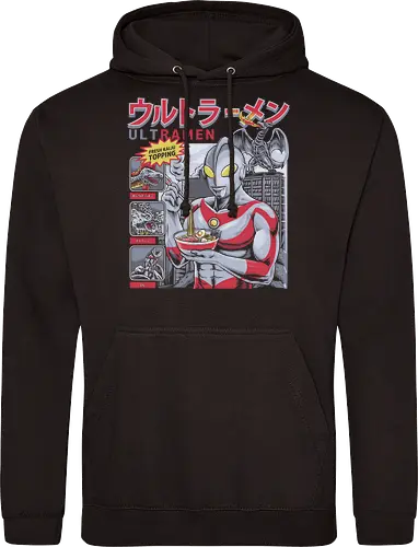 Ultraman isst Ramen-Nudeln vor dem Kampf gegen Kaiju (Parodie)