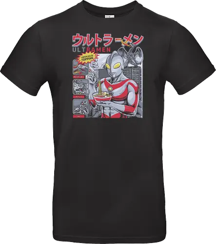 Ultraman isst Ramen-Nudeln vor dem Kampf gegen Kaiju (Parodie)