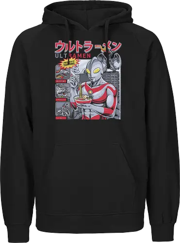 Ultraman isst Ramen-Nudeln vor dem Kampf gegen Kaiju (Parodie)