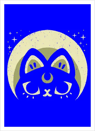 Half Moon Witchy Cat