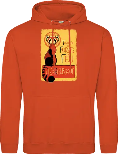 Roter Panda Vintage Französisches Poster Art Nouveau Oriental