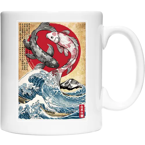 Koi balance in Japan