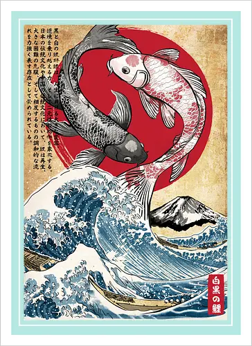 Koi balance in Japan