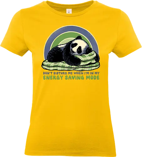 In My Energy Saving Mode - Panda, animal, funny, humor, sleeping, relaxing, cute - Standard T-Shirt (Women)