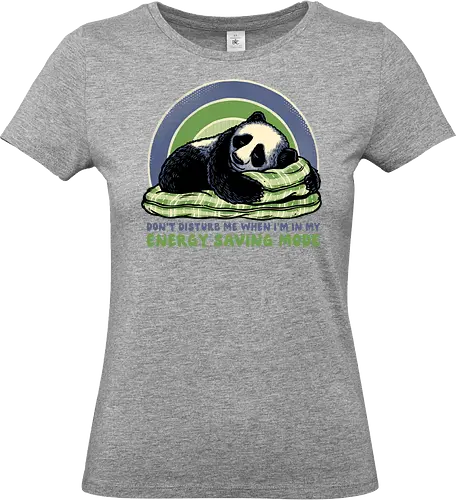 In My Energy Saving Mode - Panda, animal, funny, humor, sleeping, relaxing, cute - Standard T-Shirt (Women)
