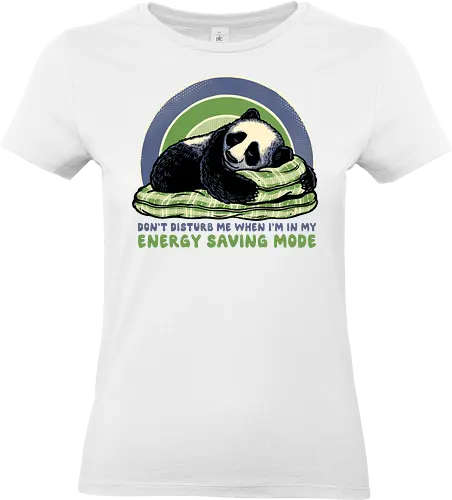 In My Energy Saving Mode - Panda, animal, funny, humor, sleeping, relaxing, cute - Standard T-Shirt (Women)