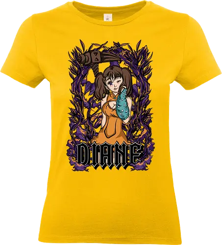 Diane Earth Power - diane, seven deadly sins, anime girl, giant clan, manga art, fantasy anime, earth magic, anime design - Standard T-Shirt (Women)