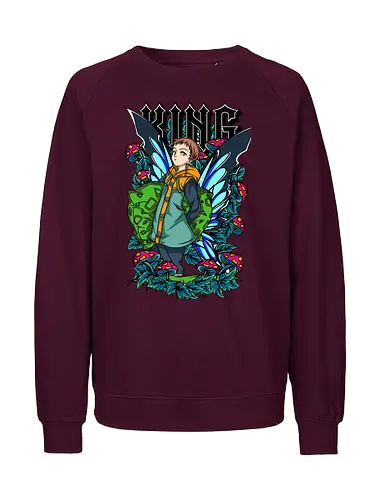 King Fairy Wings - king, seven deadly sins, fairy king, anime art, manga style, fantasy hero, anime design, colorful aesthetic - Fairtrade Sweatshirt