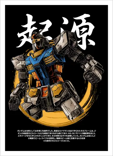 Mobile Suit RX-78-2: Origin Retro Mecha