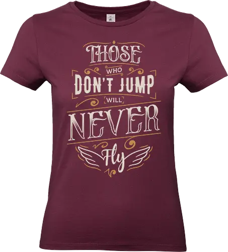 Freedom Over Fear - typography, text, quote, lettering, motivation, motivational, inspiration, inspirational, courage, brave, fly, wings - Standard T-Shirt (Women)