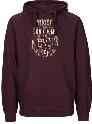 Freedom Over Fear - typography, text, quote, lettering, motivation, motivational, inspiration, inspirational, courage, brave, fly, wings - Fairtrade Hoodie