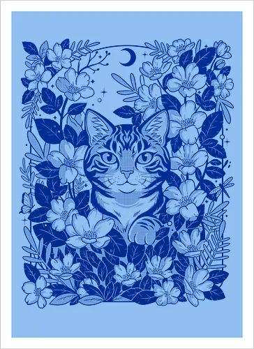 Moon Garden Cat
