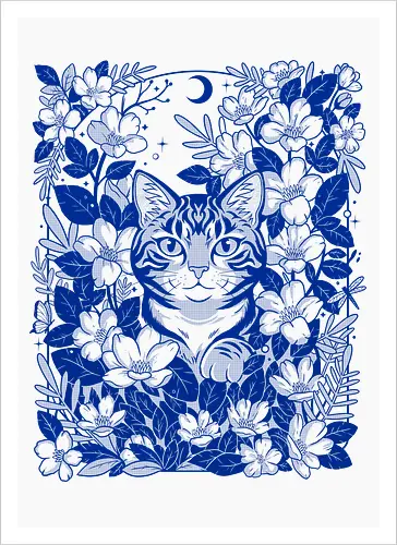 Moon Garden Cat