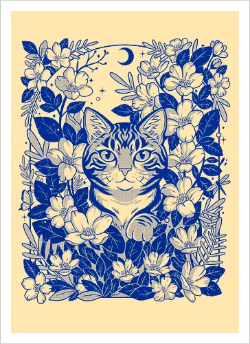 Moon Garden Cat