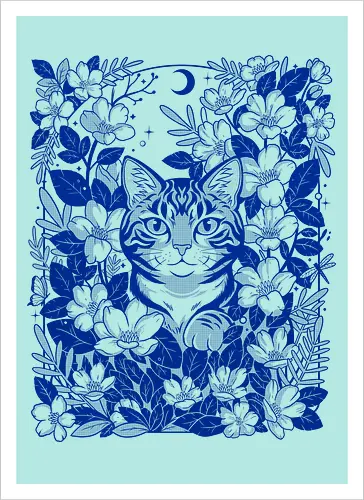Moon Garden Cat