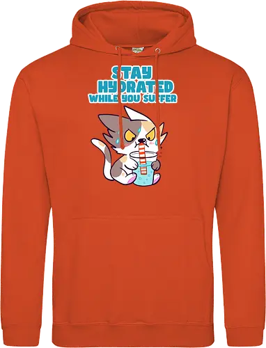 Stay Hydrated 2 - Katze, Sommer, Stay Hydrated - Standard Hoodie