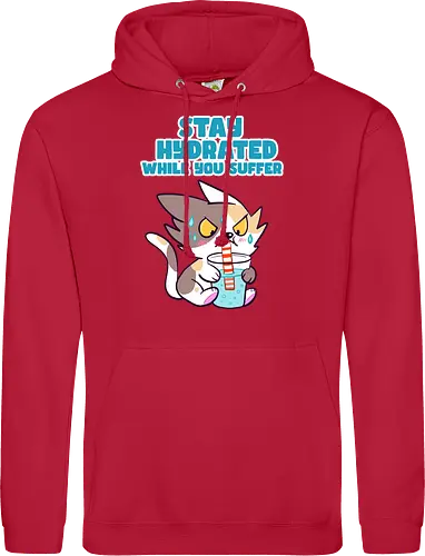 Stay Hydrated 2 - Katze, Sommer, Stay Hydrated - Standard Hoodie