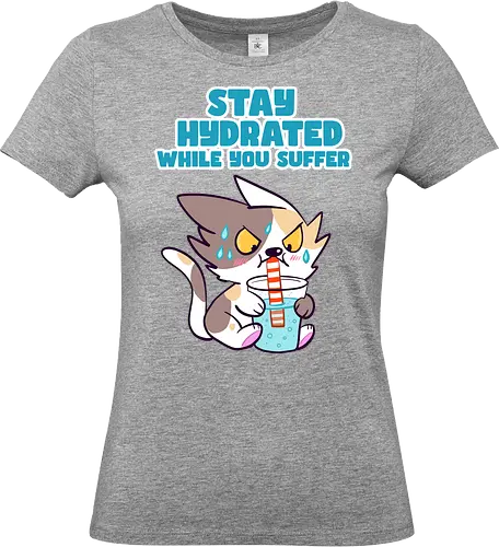 Stay Hydrated 2 - Katze, Sommer, Stay Hydrated - Standard T-Shirt (Women)