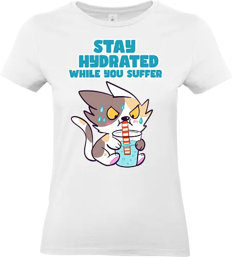 Stay Hydrated 2 - Katze, Sommer, Stay Hydrated - Standard T-Shirt (Women)