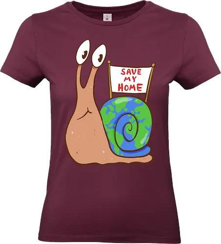 Save my Home-Schnecke - Umwelt, Schnecke, Save the Planet - Standard T-Shirt (Women)