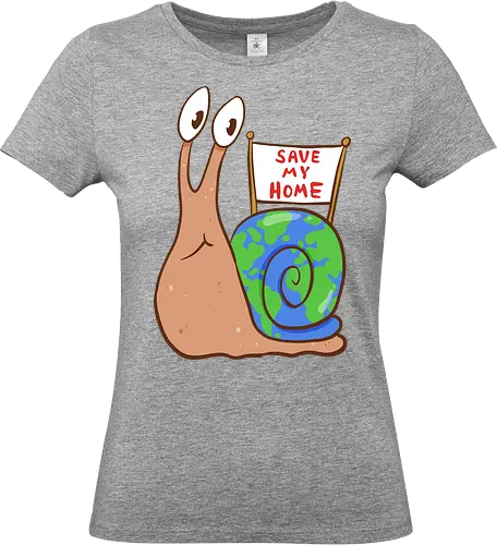 Save my Home-Schnecke - Umwelt, Schnecke, Save the Planet - Standard T-Shirt (Women)