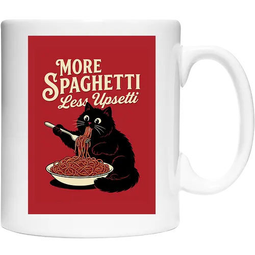 More spaghetti less upsetti hungry cat spaghetti 