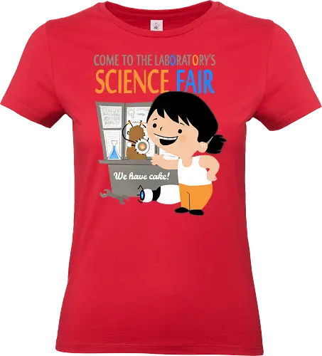 Aperture Science Fair - Gateway, aperature, Glados, Portal Gun, Science Fair - Standard T-Shirt (Women)