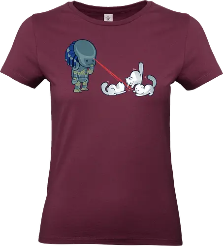 PredatAAAWWW - predator, cats, laserpointer, movies - Standard T-Shirt (Women)