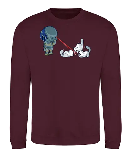 PredatAAAWWW - predator, cats, laserpointer, movies - Sweatshirt
