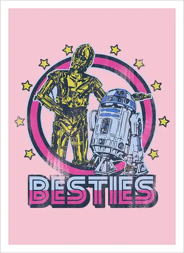Retro Roboter Besties – Bestes Duo der Galaxis