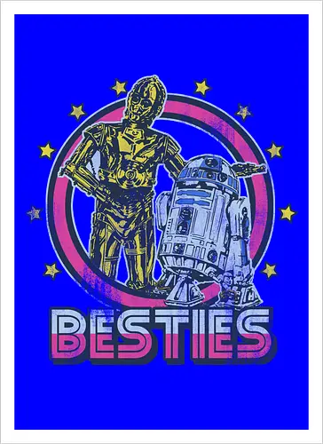 Retro Roboter Besties – Bestes Duo der Galaxis