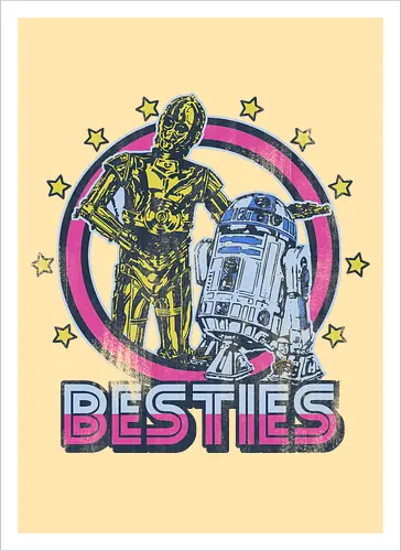 Retro Roboter Besties – Bestes Duo der Galaxis