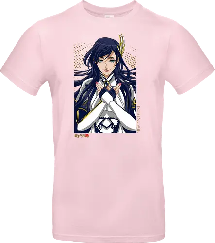 Majestätische Walküre – Himmlische Kriegerin Premium - walküre premium kunst, Brunhilde, Record of Ragnarok, Shuumatsu no Valkyrie, himmlische kriegerin design, anime walküre druck, blaue goldene kriegerin kunst, nordische mythologie anime, mystische kriegerin design, blauhaarige walküre kunst, weißer rüstung kriegerin, starke weibliche anime kunst, epische kriegerin design, goldene walküre druck, mystische kriegerin kunst, elegante anime kriegerin, premium walküre druck, himmlische kriegerin vintage - Standard T-Shirt
