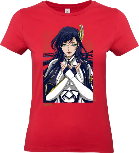 Majestätische Walküre – Himmlische Kriegerin Premium - walküre premium kunst, Brunhilde, Record of Ragnarok, Shuumatsu no Valkyrie, himmlische kriegerin design, anime walküre druck, blaue goldene kriegerin kunst, nordische mythologie anime, mystische kriegerin design, blauhaarige walküre kunst, weißer rüstung kriegerin, starke weibliche anime kunst, epische kriegerin design, goldene walküre druck, mystische kriegerin kunst, elegante anime kriegerin, premium walküre druck, himmlische kriegerin vintage - Standard T-Shirt (Women)