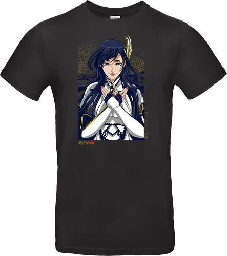 Majestätische Walküre – Himmlische Kriegerin Premium - walküre premium kunst, Brunhilde, Record of Ragnarok, Shuumatsu no Valkyrie, himmlische kriegerin design, anime walküre druck, blaue goldene kriegerin kunst, nordische mythologie anime, mystische kriegerin design, blauhaarige walküre kunst, weißer rüstung kriegerin, starke weibliche anime kunst, epische kriegerin design, goldene walküre druck, mystische kriegerin kunst, elegante anime kriegerin, premium walküre druck, himmlische kriegerin vintage - Standard T-Shirt