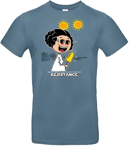 Resistance - Princess Leia, Space Opera, Ice cream, Summer - Standard T-Shirt
