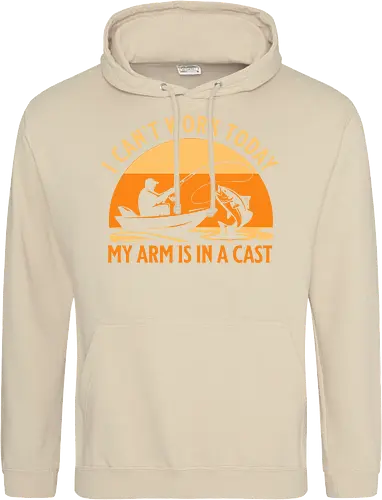 Ich Kann Heute Nicht Arbeiten, Mein Arm Ist Im Gips – Lustiges Angler T-Shirt