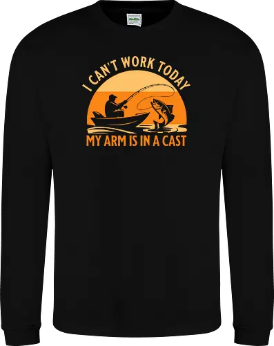 Ich Kann Heute Nicht Arbeiten, Mein Arm Ist Im Gips – Lustiges Angler T-Shirt